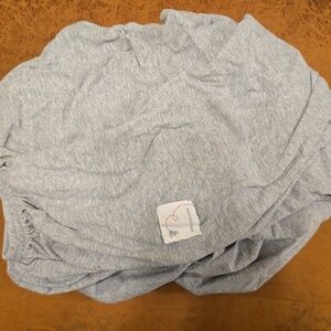 Burt's Bees Baby Gray Organic Cotton Crib Sheet